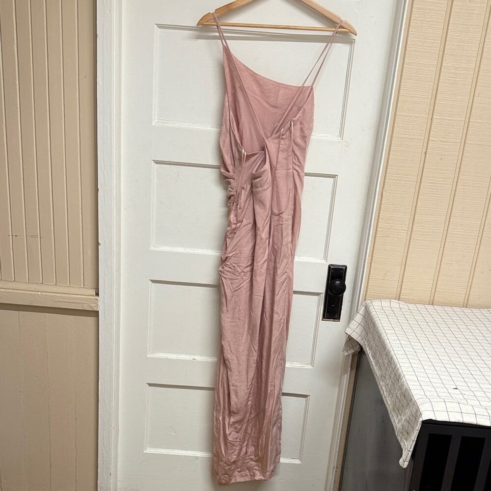 Anthropologie Blush One Shoulder Midi Dress NWT Size 6 - Picture 6 of 9